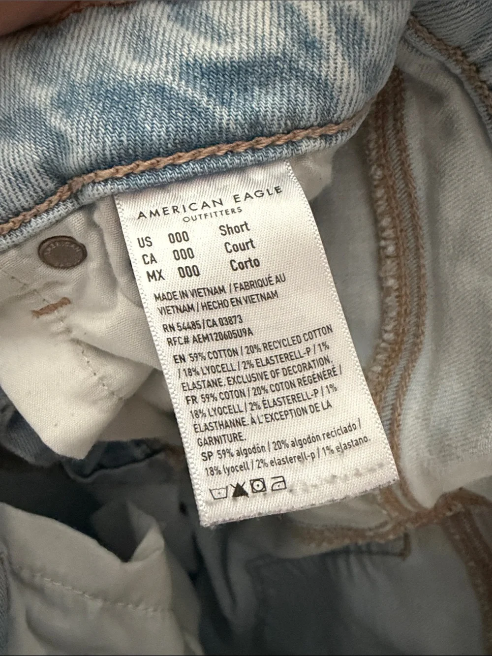 American Eagle Outfitters Light Blue Wide-Leg Jeans